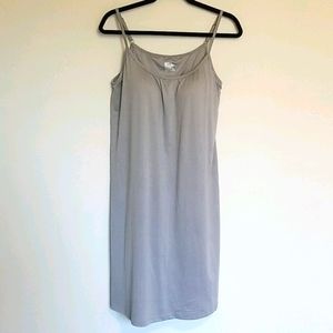 Heather grey flowy bra dress